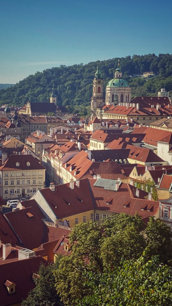 View from the South Gardens of Prague Castle