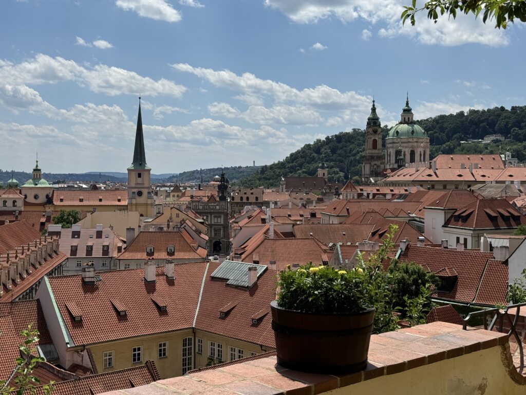 The breathtaking view of Prague's Hradčany