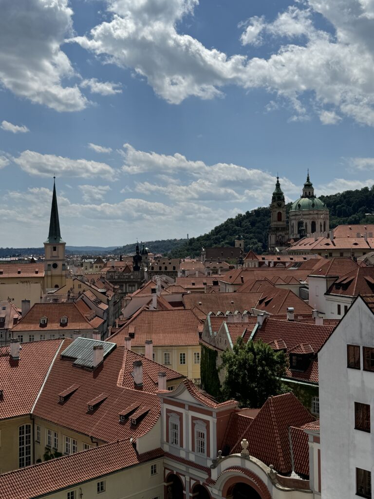 Lesser Town with dome of St. Nicholas Church in Prague